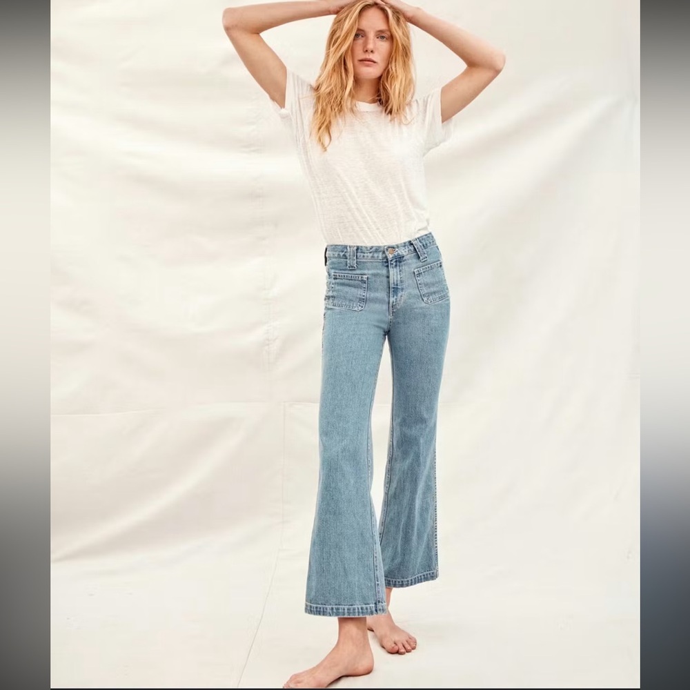 Christy Dawn Light Wash Blue Flare Jeans